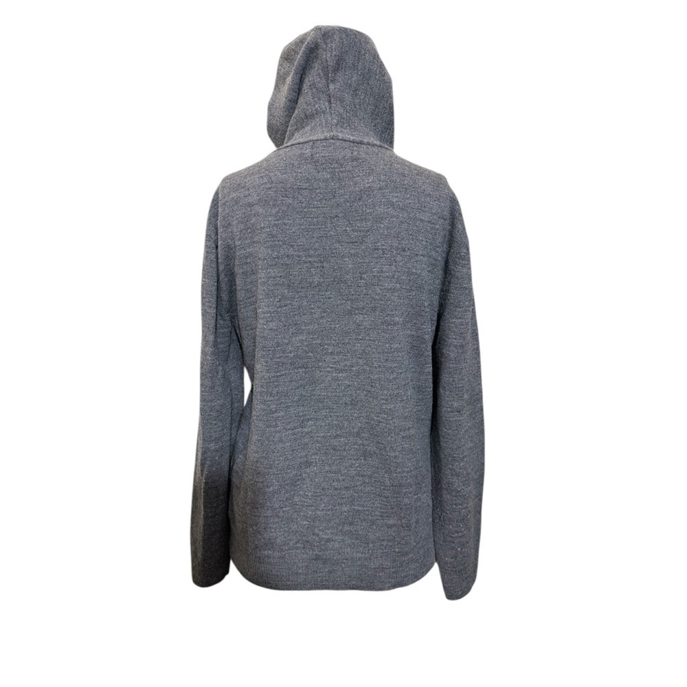 Quince Charcoal Women's wool Hoodie - Picture 5 of 5